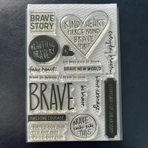 Ali Edwards Story Stamp BRAVE